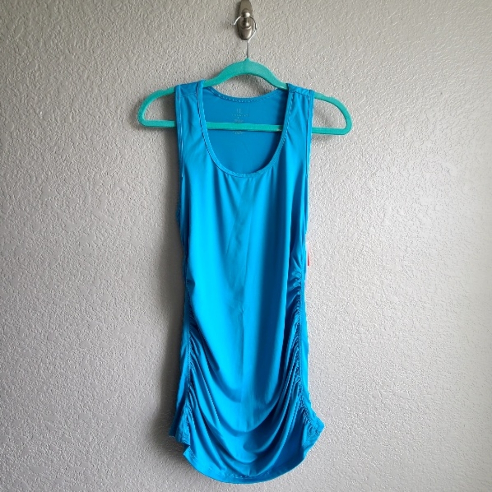 H2 Hannah athletic tank, size large, turquoise, NWT